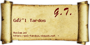 Gál Tardos névjegykártya